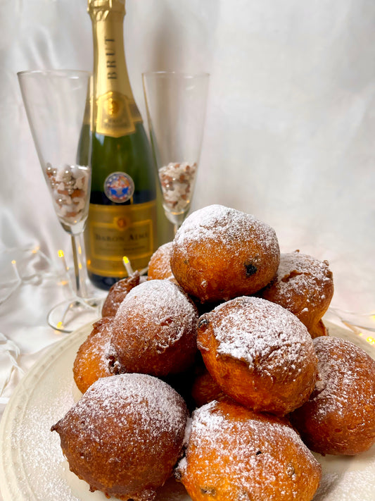 Oliebollen en krentenbollen