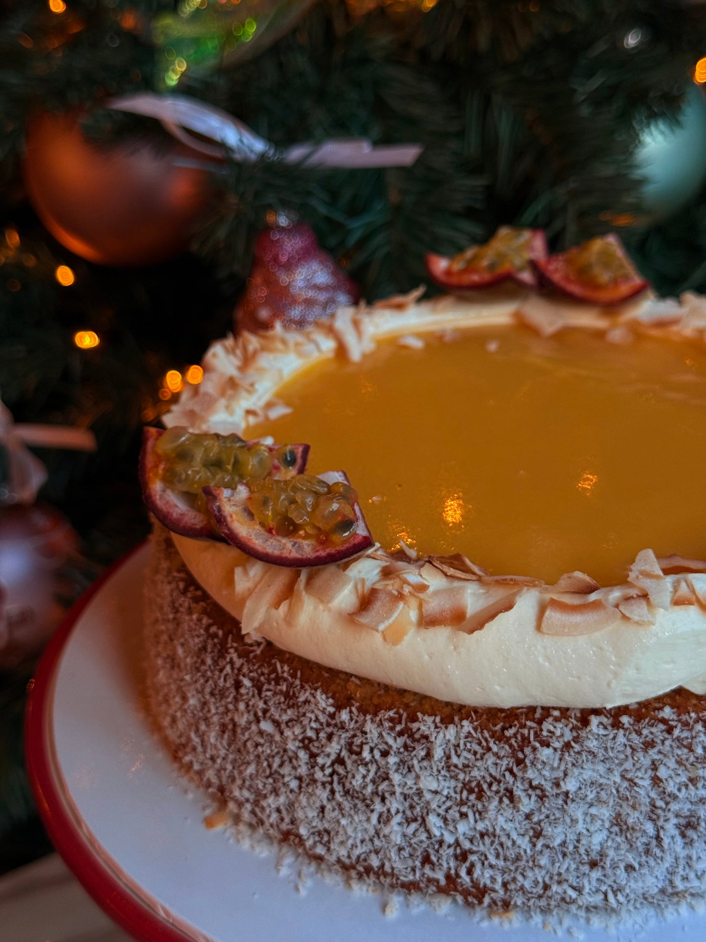 Kokos Passievrucht Cake